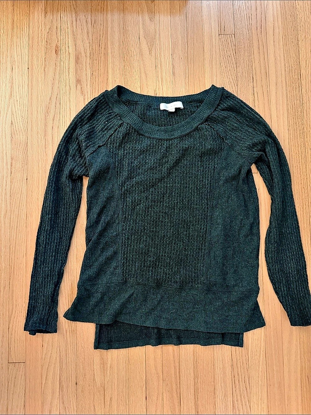 Eri + Ali Women's Crew Neck Sweater Green XS